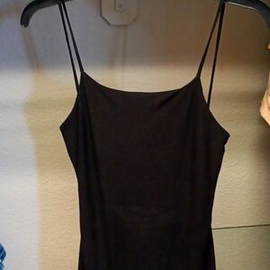 Womens black backless dress